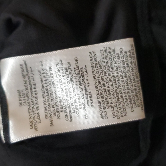 NWT BCBGMAXAZRIA BLACK TULLE BODYSUIT W/ADJUSTABLE STRAPS &SNAPS IN CROTCH SZ LG - Picture 15 of 16